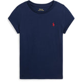 Polo Ralph Lauren Newport Navy W/White Girl T-Skjorta