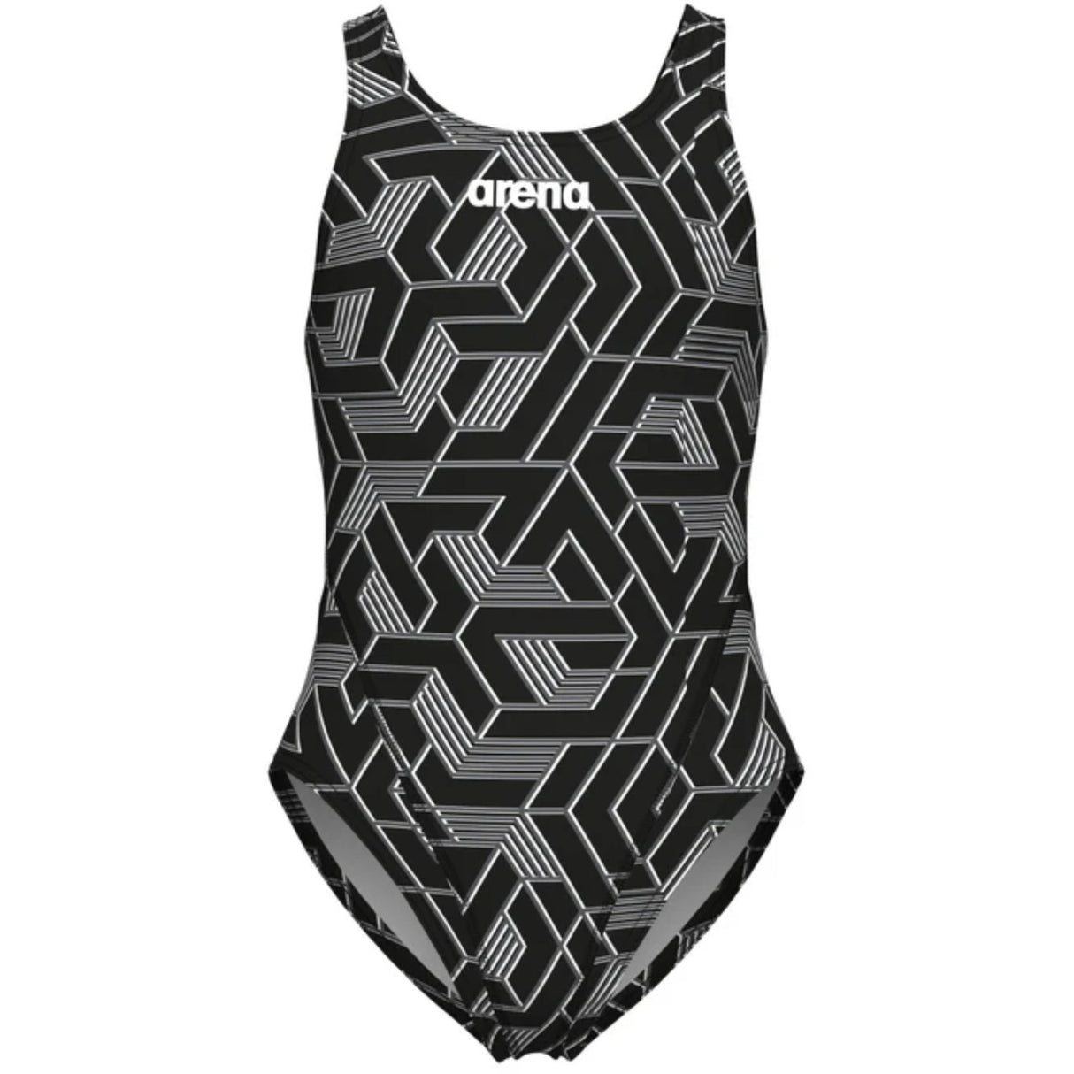 Arena Black-Team Black Escape Baddräkt Swim Tech L