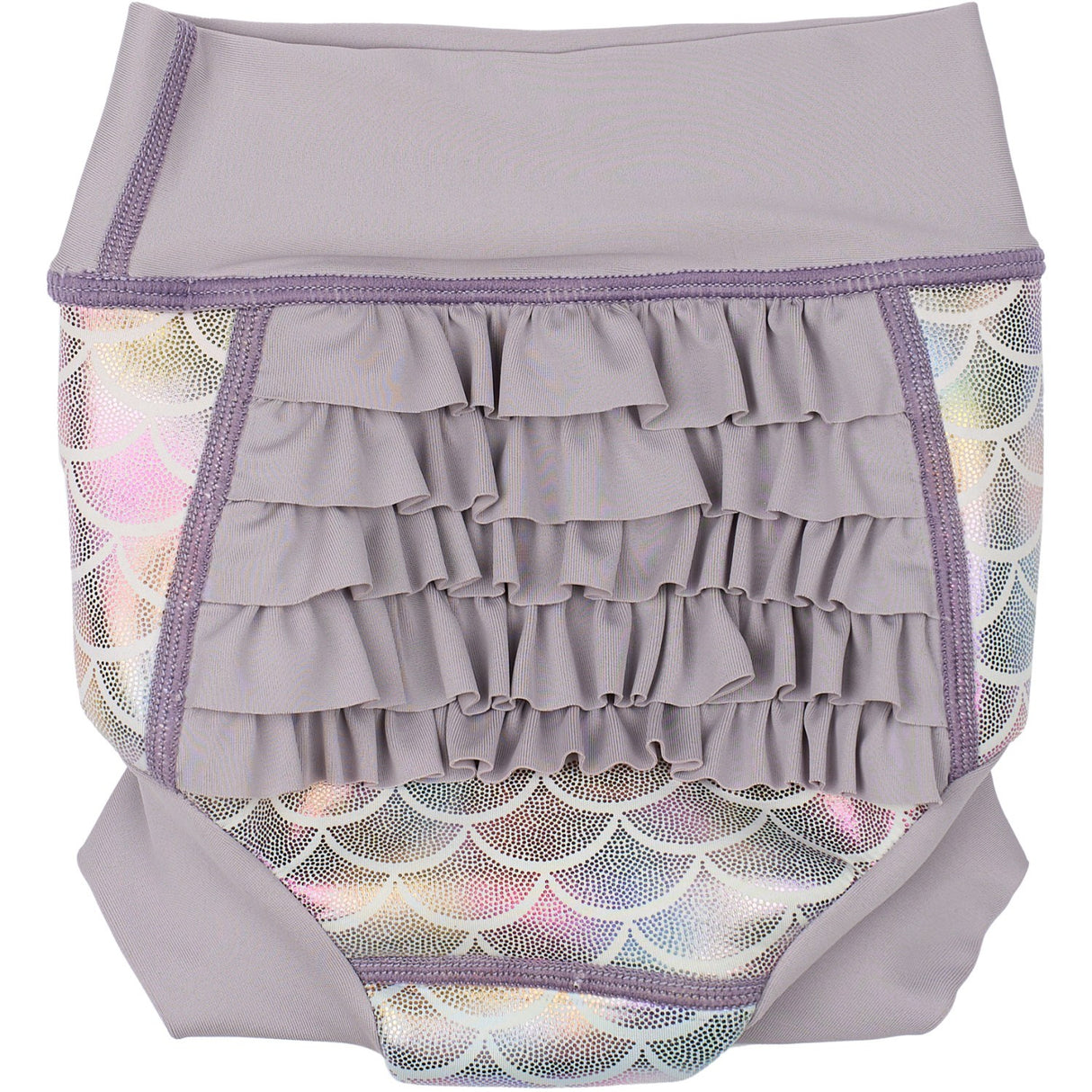 Mikk-Line Lavender Aura AOP Baby Badbyxor Ruffle Recycled