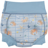 Mikk-Line Faded Denim AOP Baby Badbyxor Återvunna