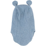 Mikk-Line Faded Denim Melange Bomull Fleece Fullface Med Ører