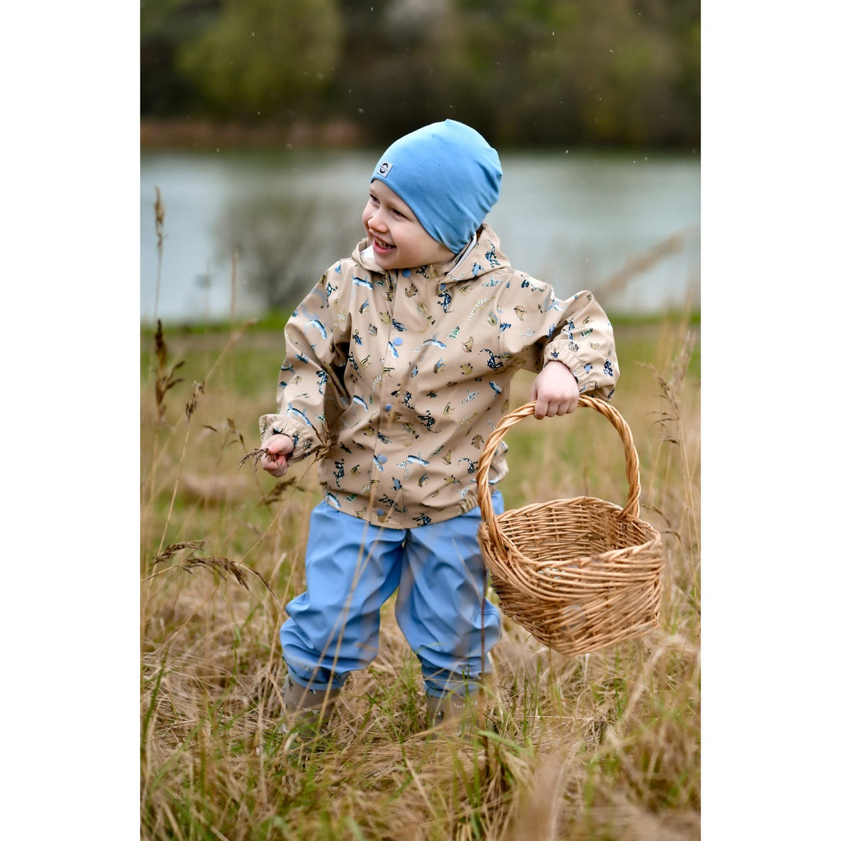 Mikk-Line Faded Denim Solid Viscose Elastane Mössa