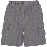 COPENHAGEN COLORS Navy Stripe Striped Pocket Shorts