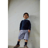 COPENHAGEN COLORS Navy Stripe Striped Pocket Shorts