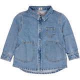 COPENHAGEN COLORS Lt Blue Indigo Washed Organic Jeans Jacka