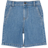 COPENHAGEN COLORS Lt Blue Indigo Washed Organic Wide Leg Denim Shorts