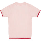 COPENHAGEN COLORS Ballerinaskor/Berry Comb. Rib Stickad Pikétröja