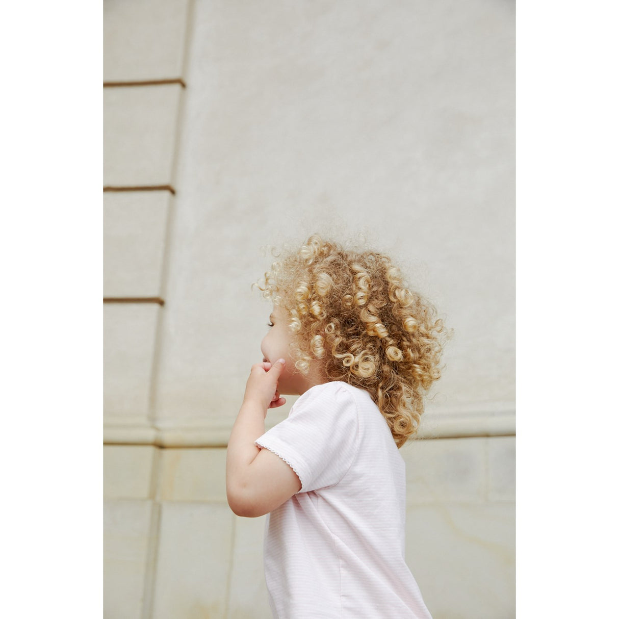 COPENHAGEN COLORS Ballerina/Cream Stripe Randig T-shirt