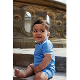 COPENHAGEN COLORS Sky Blue Comb. Pique Pikétröja Romper