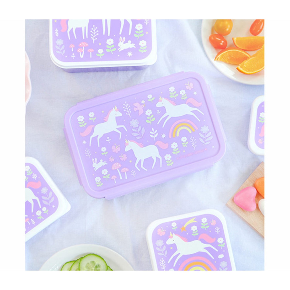 A Little Lovely Company Unicorn Dreams Bento Matlåda