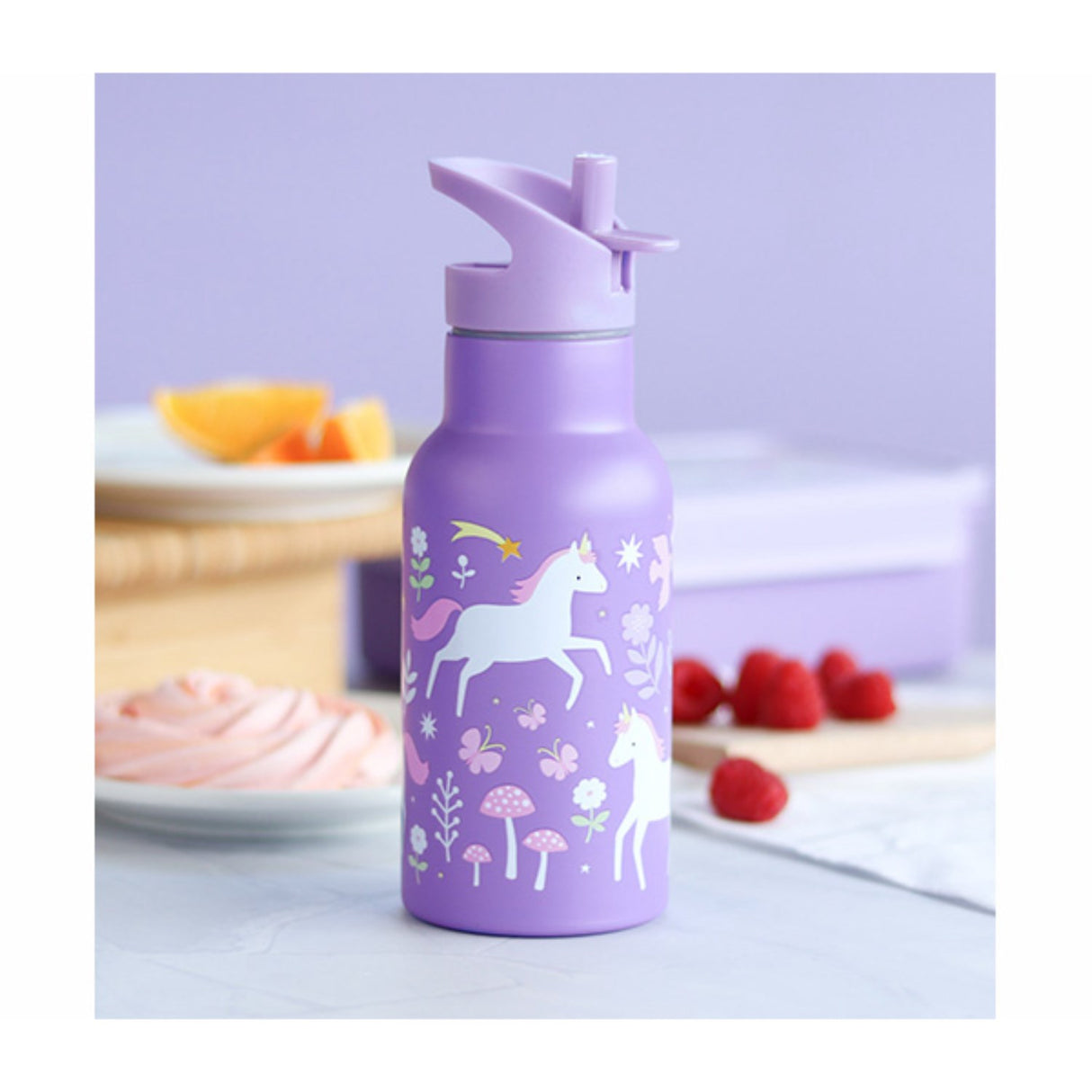 A Little Lovely Company Unicorn Dreams Rostfritt Stål Vattenflaska