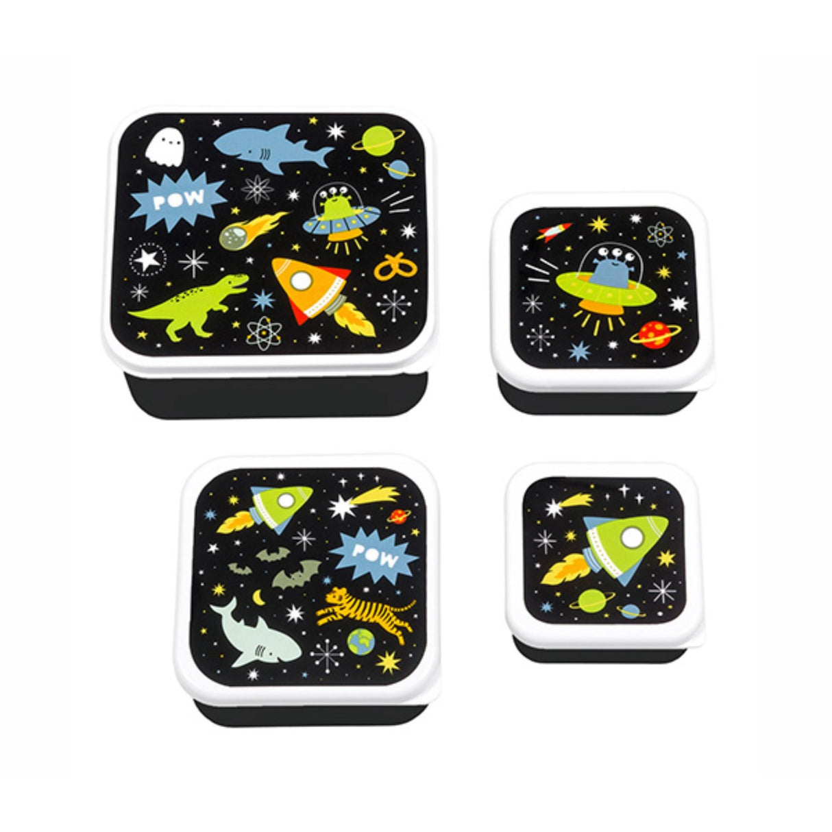 A Little Lovely Company Galaxy Lunch & Snack Box Set