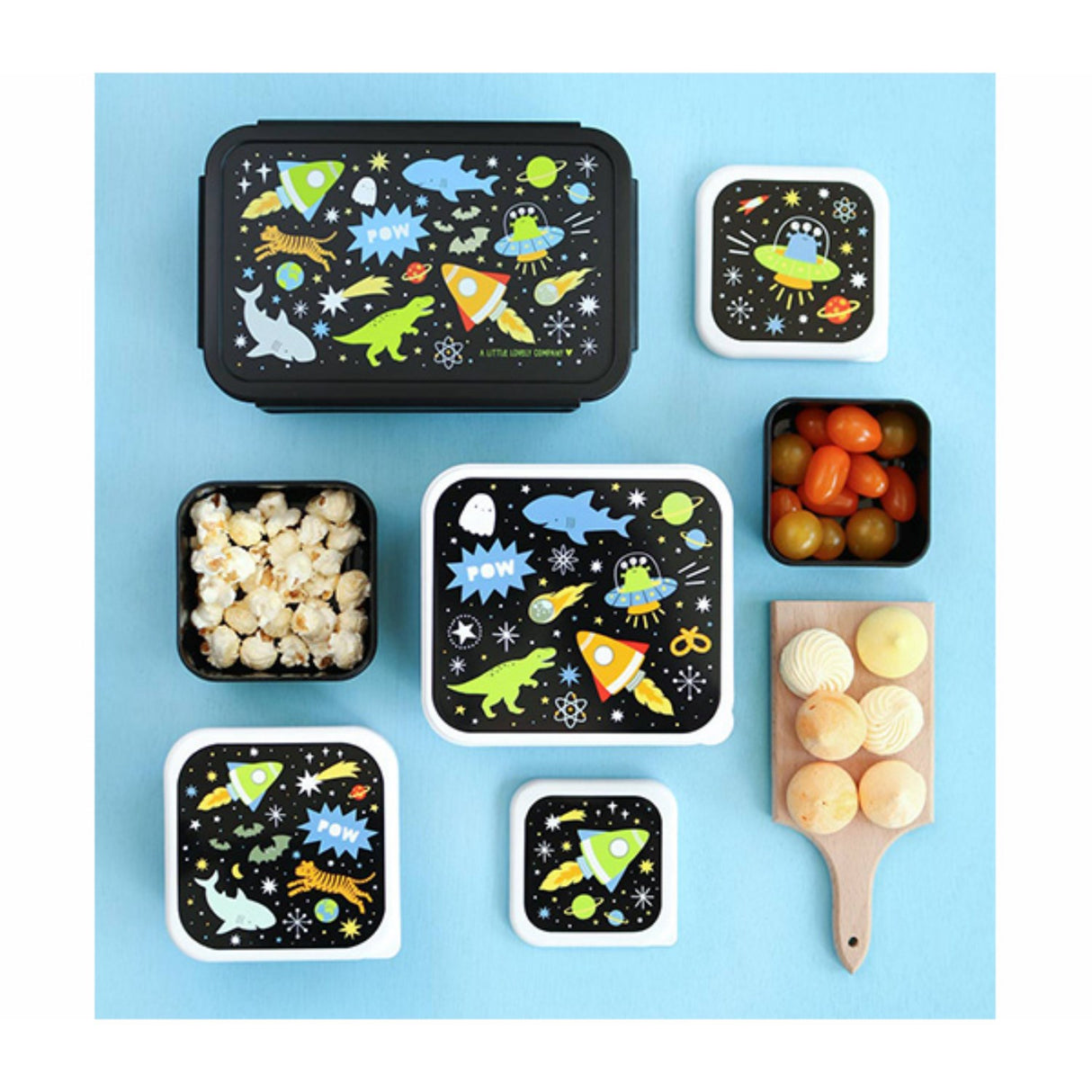 A Little Lovely Company Galaxy Lunch & Snack Box Set