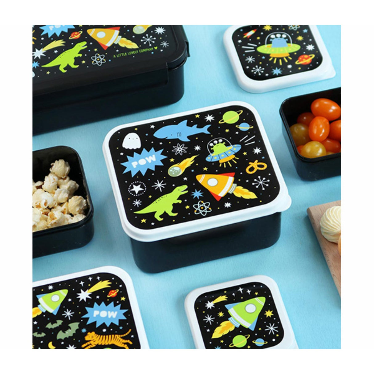 A Little Lovely Company Galaxy Lunch & Snack Box Set