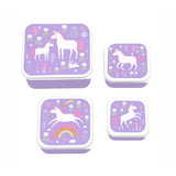 A Little Lovely Company Unicorn Dreams Lunch & Snack Box Set