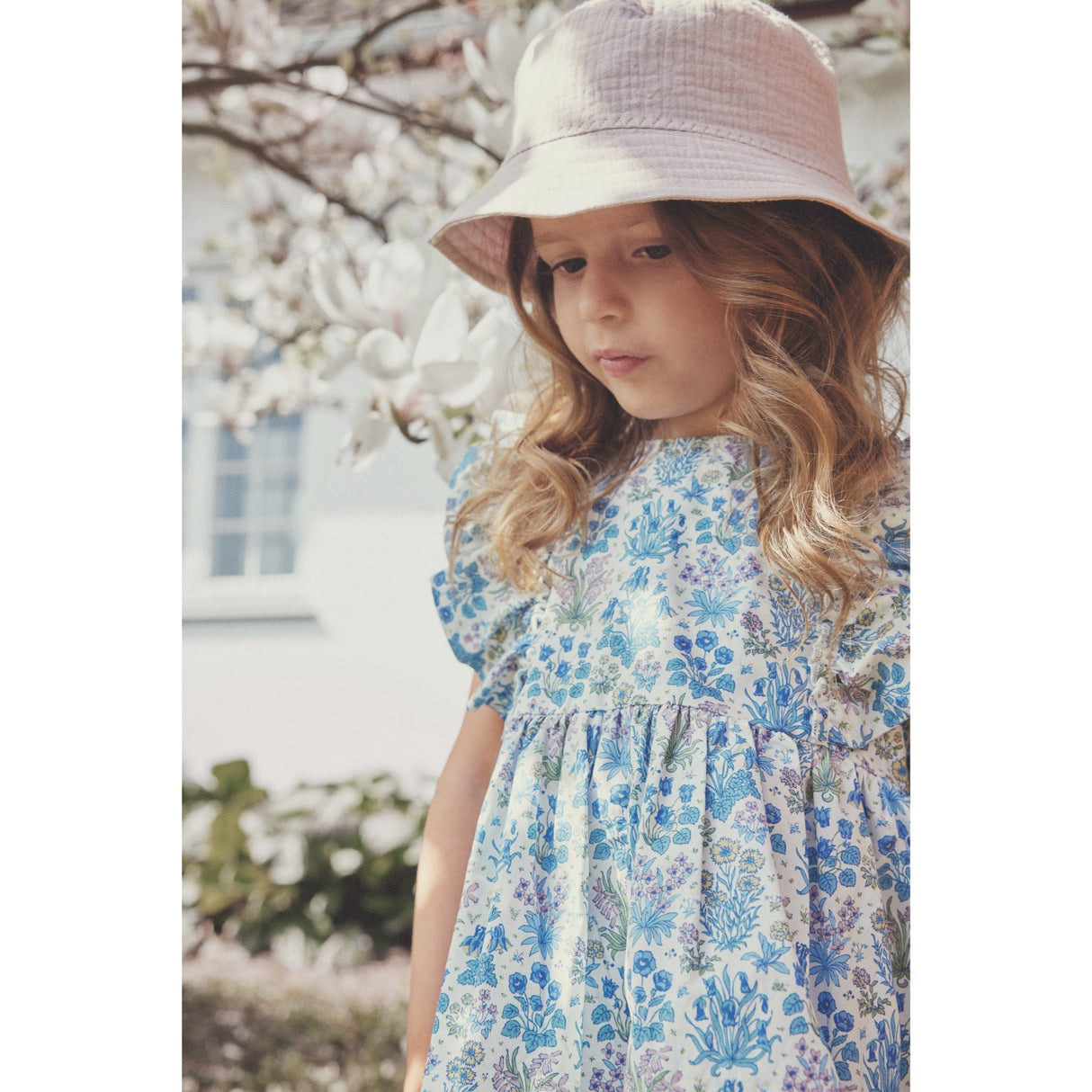 Huttelihut Soft Chambray Klänning I Liberty Tyg