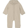 Huttelihut Camel Melange Pram Suit Ears Cot. Fleece