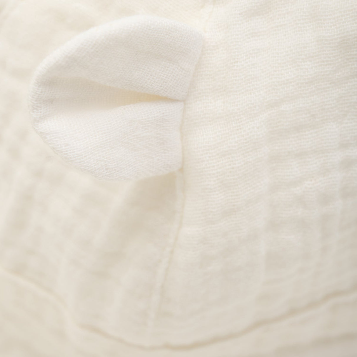 Huttelihut Antique White Summer Mössa Ears Muslin