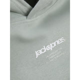 Jack & Jones Junior Aqua Gray Tarmac Camo Back Print Hoodies