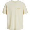 Jack & Jones Junior Antique White Retiro Back T-Shirt Crew Neck