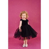 Dolly by Le Petit Tom Black Dolly Universe Velvet Cosmic Strings Tutu Klänning