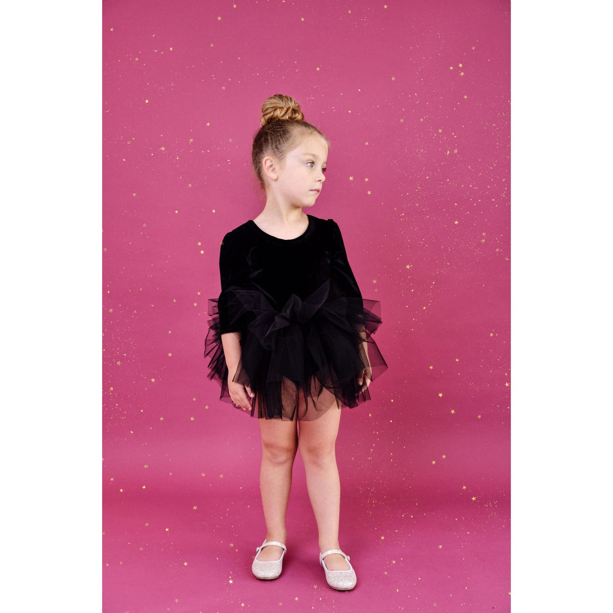 Dolly by Le Petit Tom Black Dolly Universe Velvet Planet Tutu Klänning