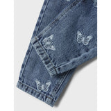 Name It Medium Blue Denim Butterfly Bella Mom Embroidery Jeans