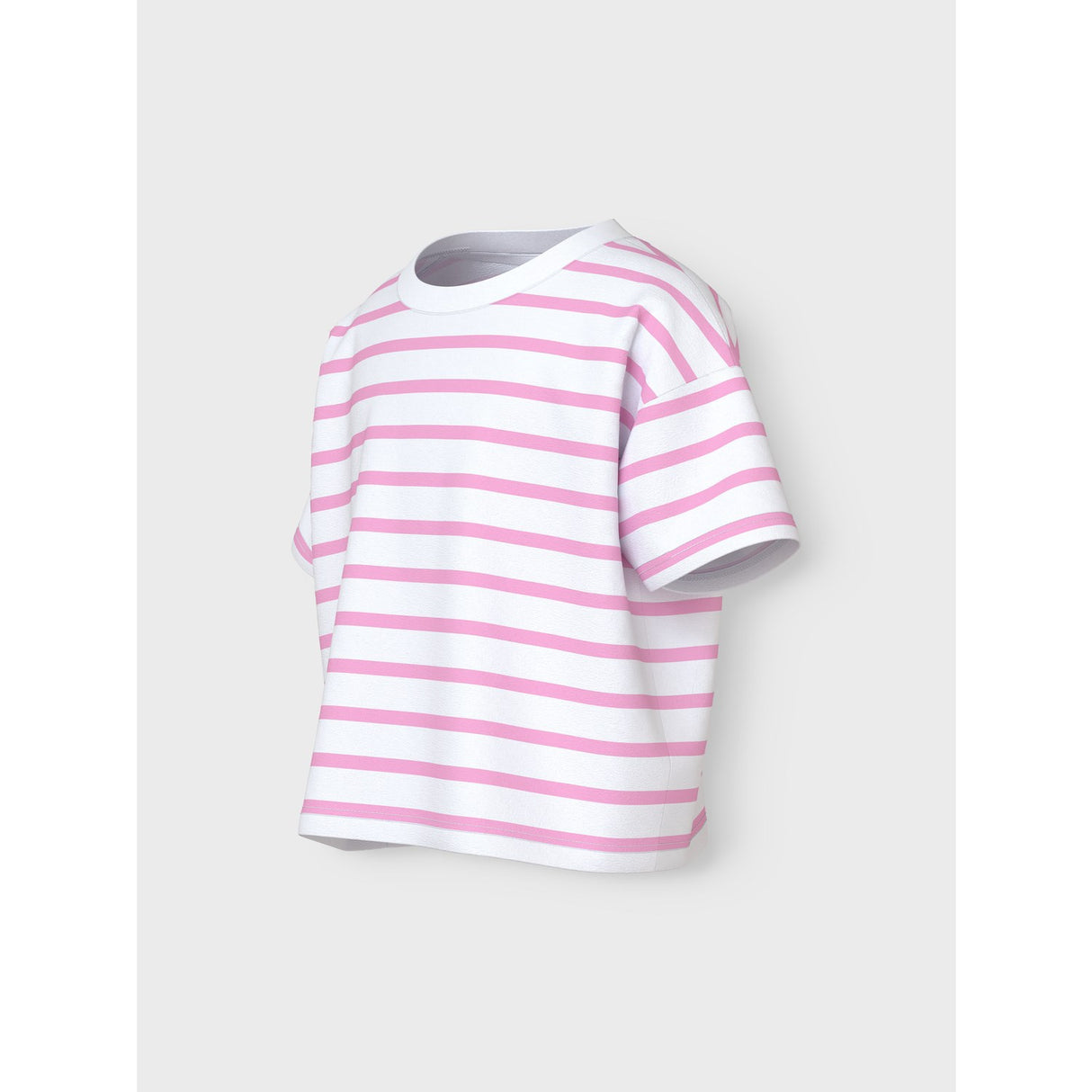 Name It Bright White Pink Frosting Vitanni Kort Relaxed T-Shirt