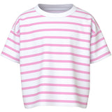 Name It Bright White Pink Frosting Vitanni Kort Relaxed T-Shirt