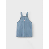 Name It Light Blue Denim Multi Macie Stripe Denim Spencer Klänning