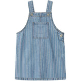 Name It Light Blue Denim Multi Macie Stripe Denim Spencer Klänning
