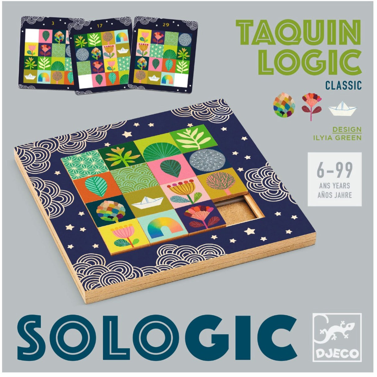 Djeco Spel Sologic, Taquin Logic