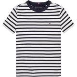 Tommy Hilfiger Dark Night Navy White Breton Stripe Essential Bomull Reg T-Skjorta