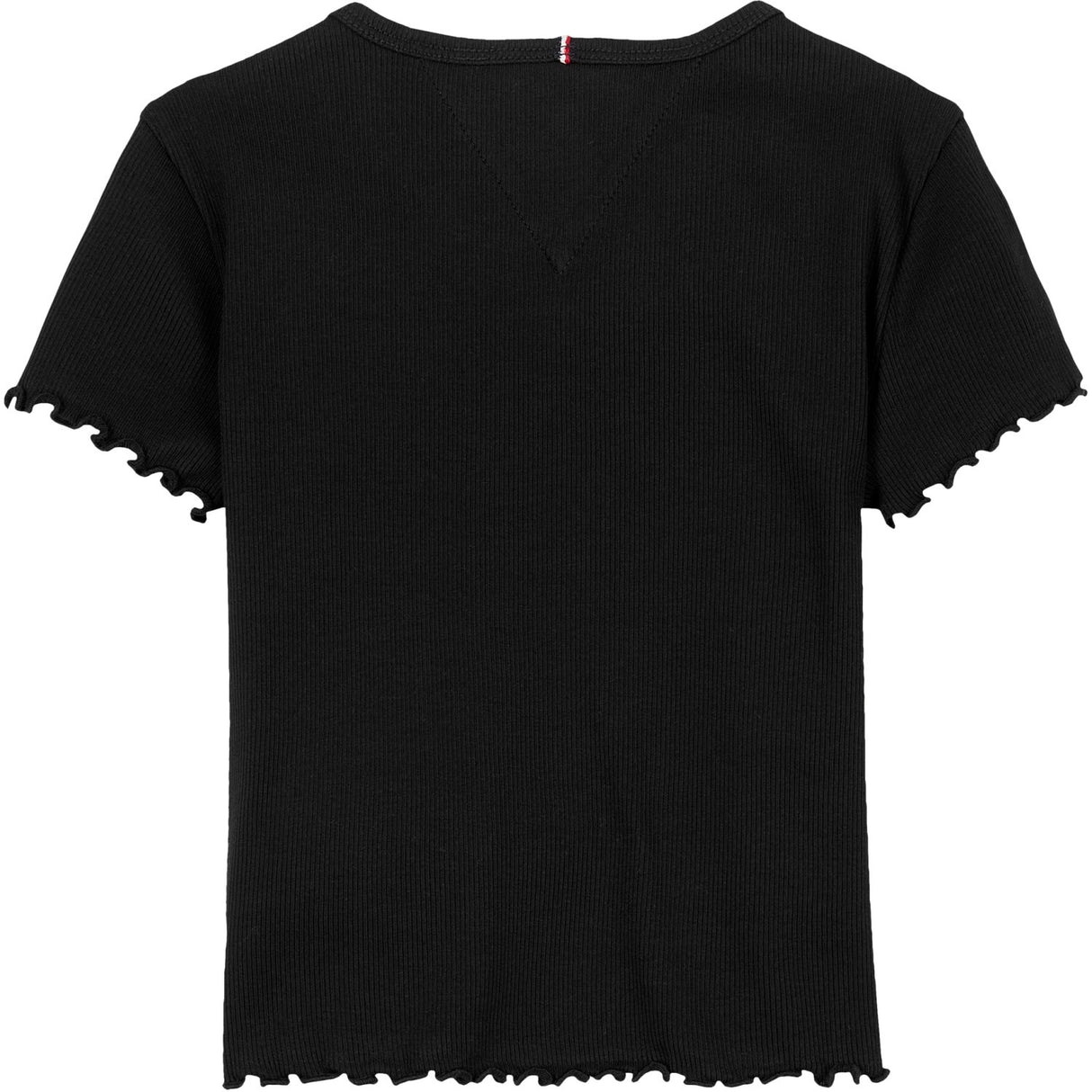 Tommy Hilfiger Black Essential Rib Topp SS