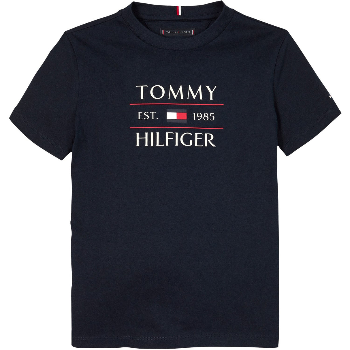 Tommy Hilfiger Dark Night Navy Flag Reg T-Skjorta
