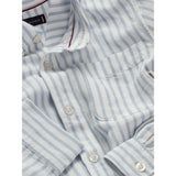 Tommy Hilfiger Breezy Blue Stripe Linne Blend Striped Skjorta LS