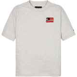 Tommy Hilfiger Snow White Heather Flag Terry Emb T-Skjorta
