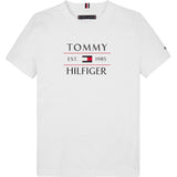 Tommy Hilfiger White Flag Reg T-Skjorta