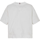 Tommy Hilfiger White Melange Varsity Archive T-Skjorta