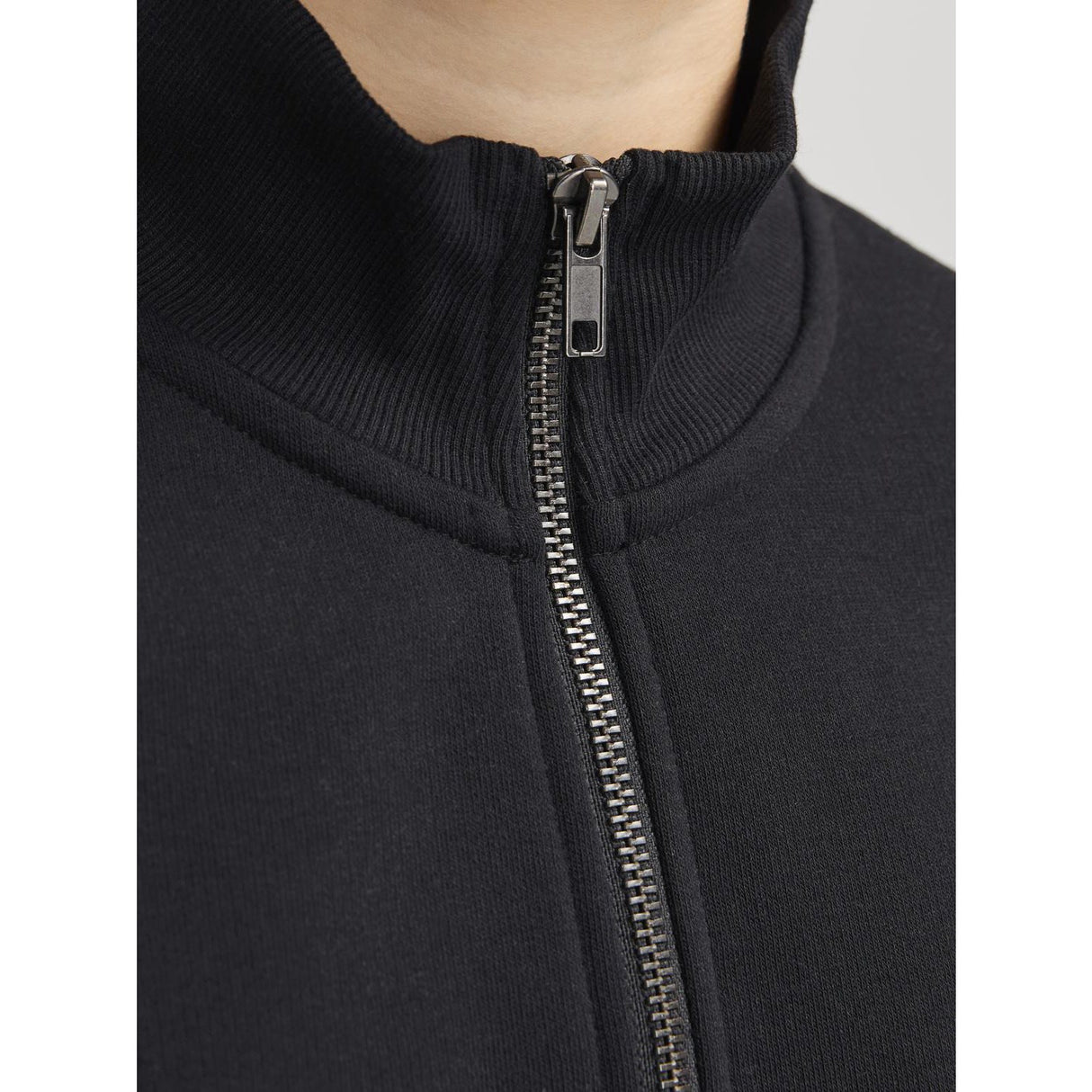 Jack & Jones Junior Black Bradley Sweatshirt Half Zip Noos