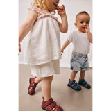 Angulus Indigo Sandal Med Stjernebroderi