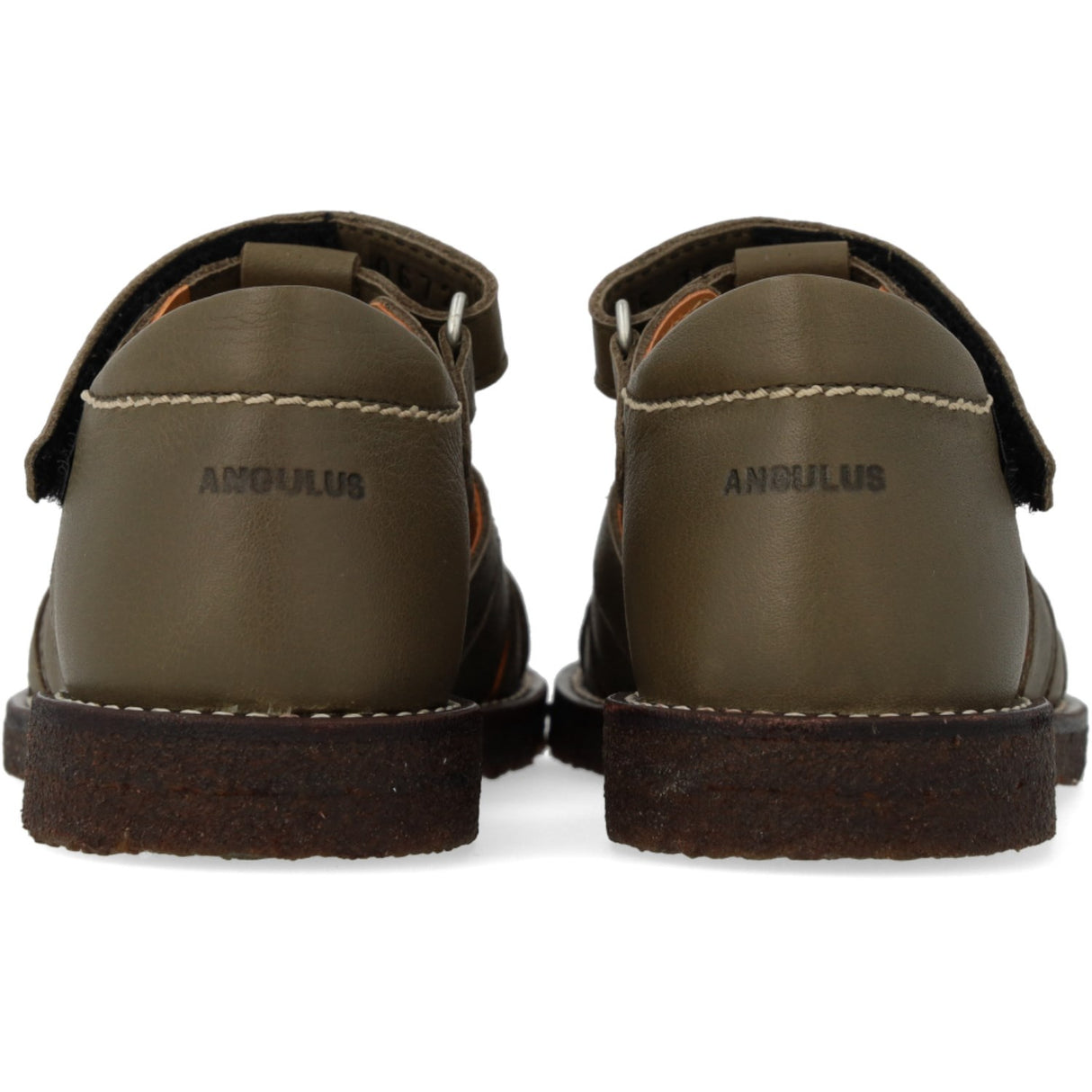 Angulus Forrest/Marshland print Lädersandal Med Stjernedetalje