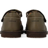 Angulus Forrest/Marshland print Lädersandal Med Stjernedetalje