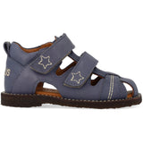Angulus Indigo Sandal Med Stjernebroderi