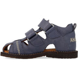 Angulus Indigo Sandal Med Stjernebroderi