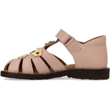 Angulus Rosebud/Mellow Yellow Sandal Med Blomsterapplikationer