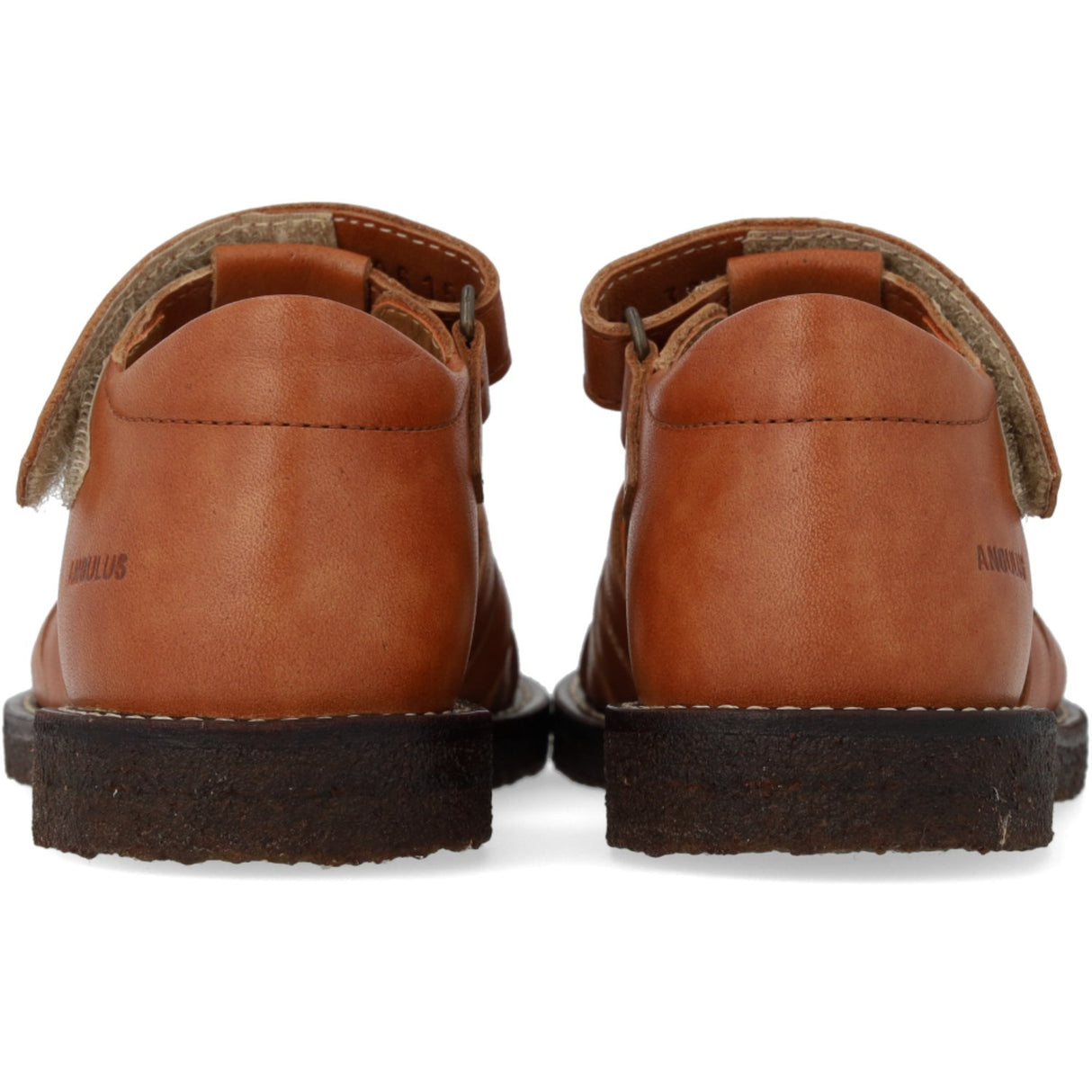 Angulus Tan Flätad Lädersandal