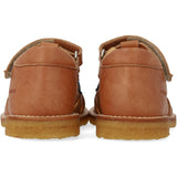 Angulus Tan/Navy/Indigo/Blue Foch Colourblock Regnbuesandal Med Kardborreband