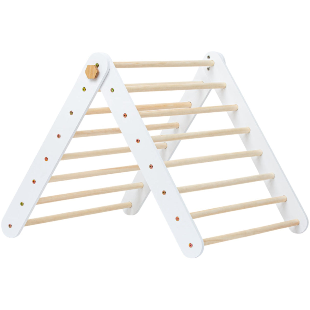 Duck Woodworks Climbing Triangle Floor Set Natural