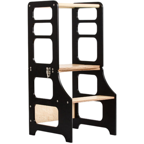 Duck Woodworks Foldable Kitchen Tower Black